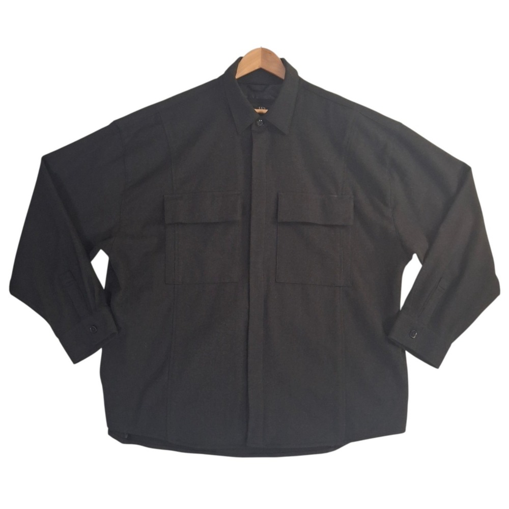 Abercrombie & Fitch x HFR Shirt Jacket Mens 3XL Black Nicole Benefield Ltd. Ed.